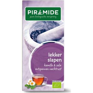 6x Piramide Lekker Slapen thee Bio 20 stuks