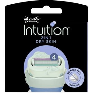 3x Wilkinson Intuition 2 in 1 Navulmesjes Dry Skin 3 stuks