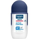 3x Sanex Deodorant Roller Men Active Control 50 ml