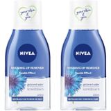 2x Nivea Oogmake-Up Remover Double Effect 125 ml