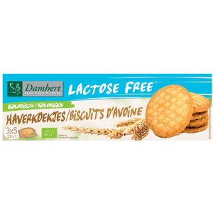 Damhert Haverkoekjes Biologisch Lactosevrij 110 gr