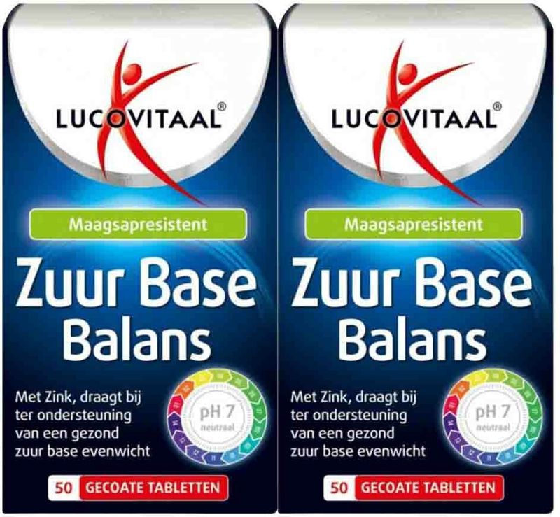 Lucovitaal Zuur Base - 2 x 50 tabletten - Voordeelverpakking