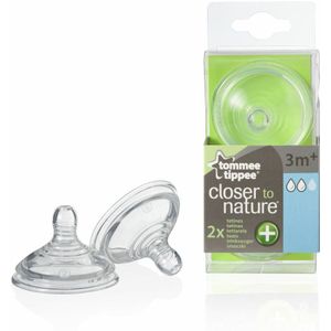 2x Tommee Tippee Closer to Nature Anti Colic Flesspeen 3+ mnd 2 stuks