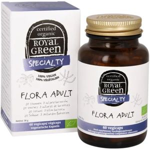 2x Royal Green Flora Adult Biologisch 60 vegacapsules
