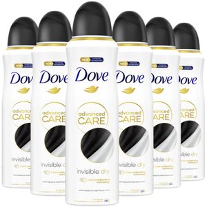 6x Dove Deodorant Spray Invisible Dry 200 ml