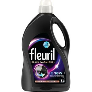 1+1 gratis: Fleuril Vloeibaar Wasmiddel Renew Zwarte Was 51 Wasbeurten 2,55 liter