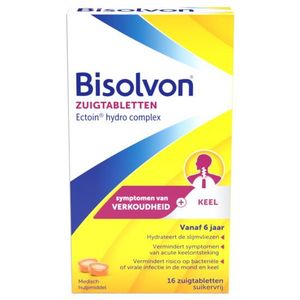 Bisolvon Droge Hoest En Keelpijn 16 zuigtabletten