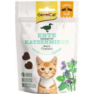 10x GimCat Kattensnack Crunchy Eend - Catnip 50 gr