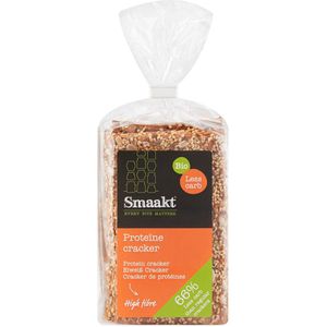 3x Smaakt Less Carb Proteïne Cracker Biologisch 200 gr
