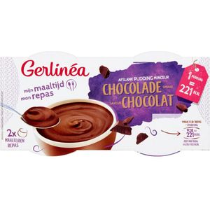 6x Gerlinea Pudding Chocolade 2 Pack 420 gr
