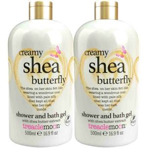 2x Treaclemoon Creamy Shea Butterfly Bad en Douchegel 500 ml