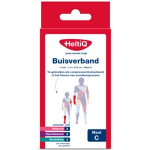 2x HeltiQ Buisverband Maat C 1m x 6,75cm