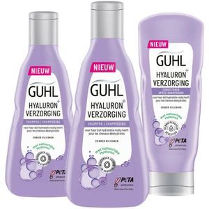 Guhl Hyaluron Verzorging - Shampoo 2 x 250 ml & Conditioner 1 x 200 ml - Pakket