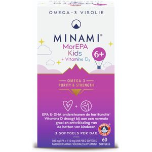 Gratis Verzending: 2x Minami MorEPA Kids 60 softgels