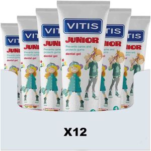 12x Vitis Tandpasta Junior 75 ml