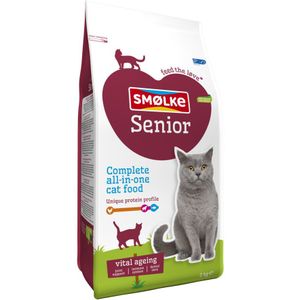 4x Smolke Kattenvoer Senior Kip 2 kg