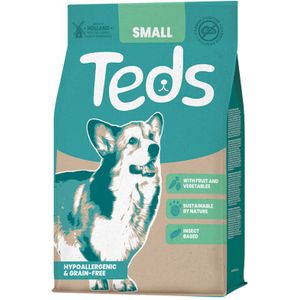3x Teds Droogvoer met Insecten voor Kleine Honden 2,5 kg