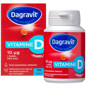 3x Dagravit Vitamine D Parels 10 µg 100 capsules