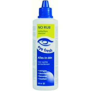 2x Eye Fresh Lenzenvloeistof No Rub Zachte Lenzen 240 ml