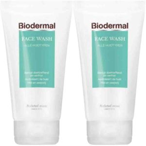 2x Biodermal Face Wash 150 ml