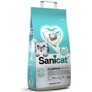 Sanicat Kattenbakvulling Clumping White 10 liter