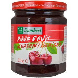 3x Damhert Puur Fruit Confiture Kersen 315 gr