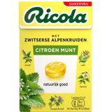 Ricola Keelpastilles Citroen Munt Suikervrij Doosje 50 gr