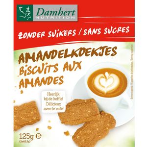 3x Damhert Amandelkoekjes Speculaas Zonder Suikers 125 gr