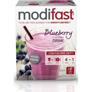 3x Modifast Intensive Milkshake Blueberry 8 x 55 gr