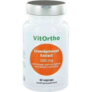 Vitortho Groenlipmossel 500 mg 60 capsules