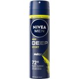 6x Nivea Men Deodorant Spray Deep Sport 150 ml