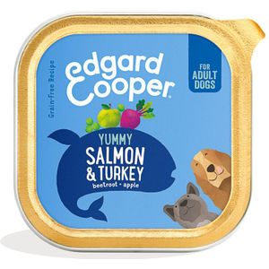 Edgard & Cooper Kuipje Vers Vlees Hondenvoer Zalm - Kalkoen 300 gr