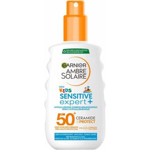2x Garnier Ambre Solaire Sensitive Expert+ Kids Zonnebrandspray SPF 50+ 150 ml