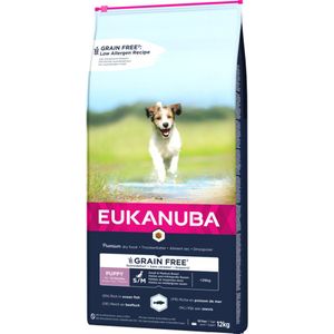 Eukanuba Dog Junior Small - Medium Graanvrij Vis 12 kg