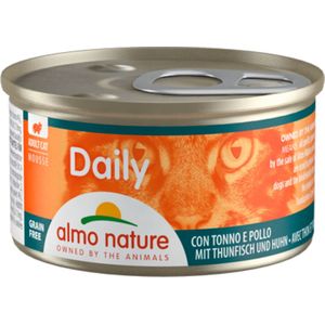 Almo Nature Daily Mousse Kattenvoer Tonijn - Kip 85 gr