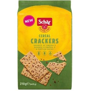 3x Schar Cereal Crackers, glutenfree Glutenvrij 210 gr