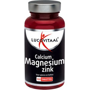3x Lucovitaal Calcium Magnesium Zink 100 tabletten