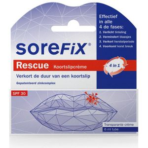 Sorefix Rescue Koortslipcreme 6 ml