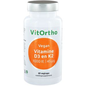 Vitortho Vitamine D3 en K2 60 vegacapsules