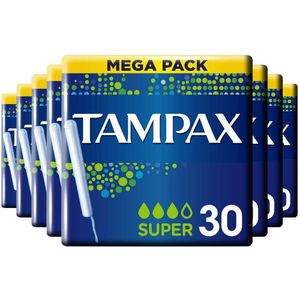 8x Tampax Tampons Super 30 stuks