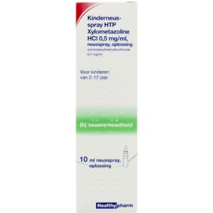 Healthypharm Kinder Neusspray Xylometazoline HCL 0,5 mg/ml 10 ml