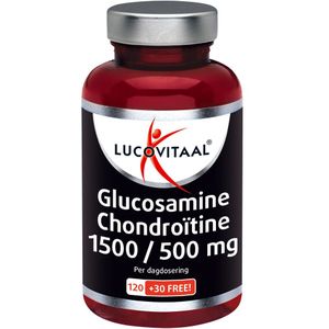 2+2 gratis: Lucovitaal Glucosamine Chondroïtine 1500/500 mg 150 tabletten