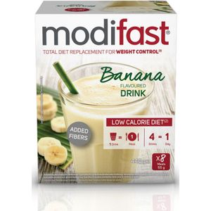 Modifast Intensive Milkshake Banaan 8 x 55 gr