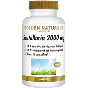 2x Golden Naturals Scutellaria 2000mg 60 vegacapsules