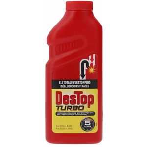 12x Destop Ontstopper Turbo Gel 500 ml