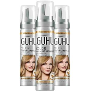 3x Guhl Color Forming Mousse Middenblond 70 75 ml