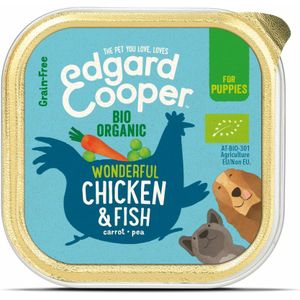 Edgard & Cooper Kuipje Vers Vlees Puppy Hondenvoer Bio Kip - Vis 100 gr
