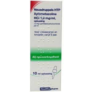 Healthypharm Neusdruppels 1 mg/ml Xylometazoline 10 ml