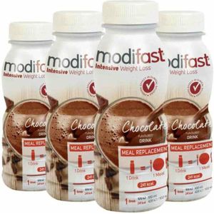 4x Modifast Intensive Drink Chocolade 236 ml