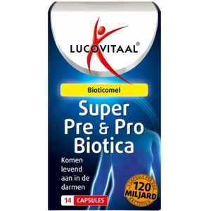 2+2 gratis: Lucovitaal Super Pre & Probiotica 120 Miljard Bacteriën 14 capsules